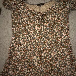 Rue21 Floral Mini Dress in Sage Green